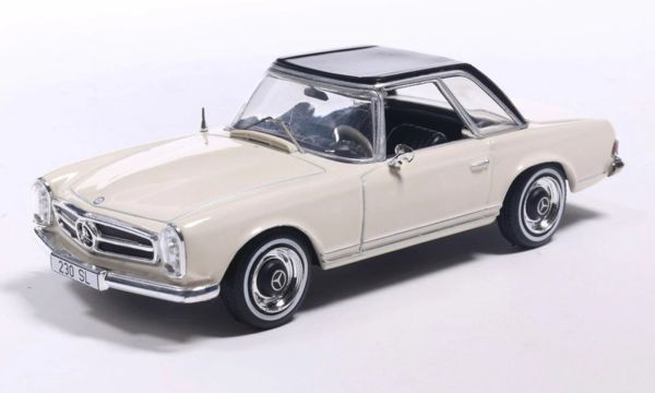 IXOCLC617N.22 - MERCEDES-BENZ 230SL HardTop 1964 Metallic Beige und Schwarz - 1