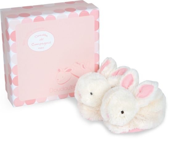 DC1308 - RABBIT CANDY - Hausschuhe mit rosa Rassel - 0/6 Monate - 1
