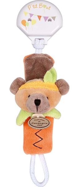 DC2509OURSIND - Schnullerkette - Indischer Bär - 1