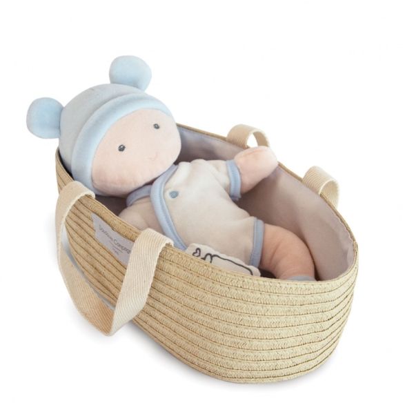 DC3625 - BABY MIT KORB - Weiß und Himmel - 1