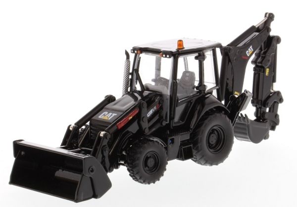 DCM85234 - Baggerlader CATERPILLAR 420F2 IT Black mit Fahrer und Metallbox - 1