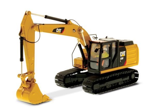 DCM85931 - Raupenbagger CATERPILLAR CAT 320F L mit Fahrer und Metallbox - 1