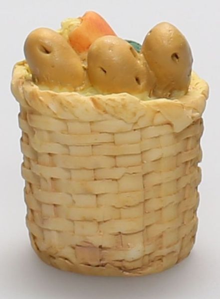 DELVIC075 - Miniatur-Gemüsekorb für Puppenhaus Abmessungen Höhe 3 cm Breite 2 cm - 1