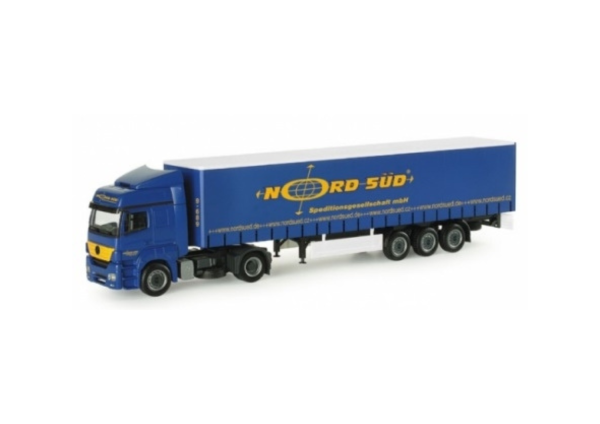 HER154109 - MERCEDES Axor II 4x2 mit Anhänger 3 Achsen NORD SÜD - 1