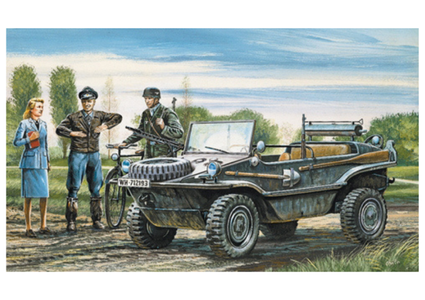 ITA0313 - Schwimmwagen zum zusammenbauen und lackieren - 1
