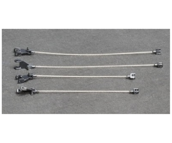 YCC783C-4 - Pfeil-Metallkabel für LG 1550 Schwarz RAL9005 - 1