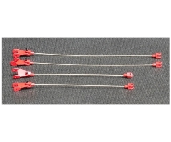 YCC783C-6 - Pfeil-Metallkabel für LG 1550 Rot RAL3000 - 1