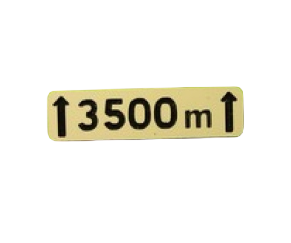 MCD-029 - Beschilderungsschild über 3500 m – als Bausatz - 1