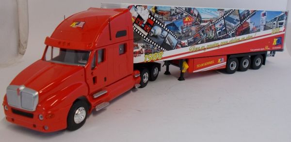 ELI116359 - KENWORTH T2000 + remorque caisse rigide transport KIMMEL - 1