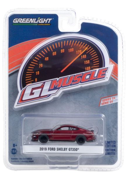 GREEN13290-E - FORD Shelby GT350 2019 metallic rot GL Muscle Series im Blister verkauft - 1