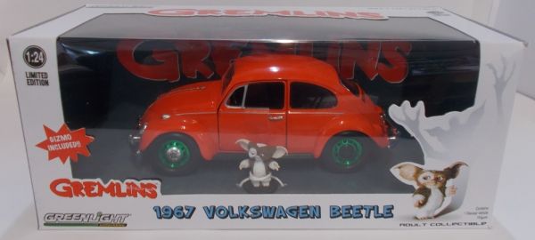 GREEN18231VERTE - VOLKSWAGEN Beetle 1967 von Billy Peltzer aus dem Film Gremlins grüne Felgen Grüne Metallversion mit Gizmo-Figur inklusive - 1
