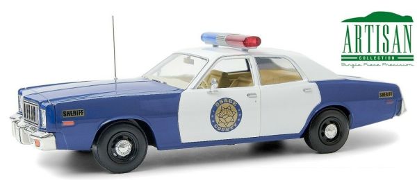 GREEN19096 - PLYMOUTH Fury 1975 Osage County Sheriff blau und weiß - 1
