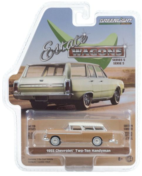 GREEN29990-A - CHEVROLET Two-Ten Handyman 1955 braun weißes Dach - 1
