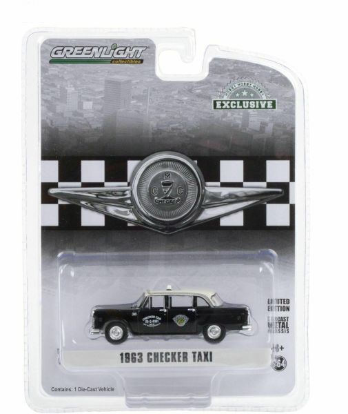 GREEN30207 - CHECKER MOTORS MARATHON A11 1963 Taxi schwarz Dach weiß - 1