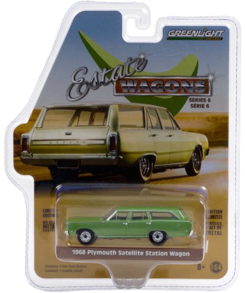 GREEN36010-B - PLYMOUTH Satellite Station Wagon 1968 grün metallic - 1