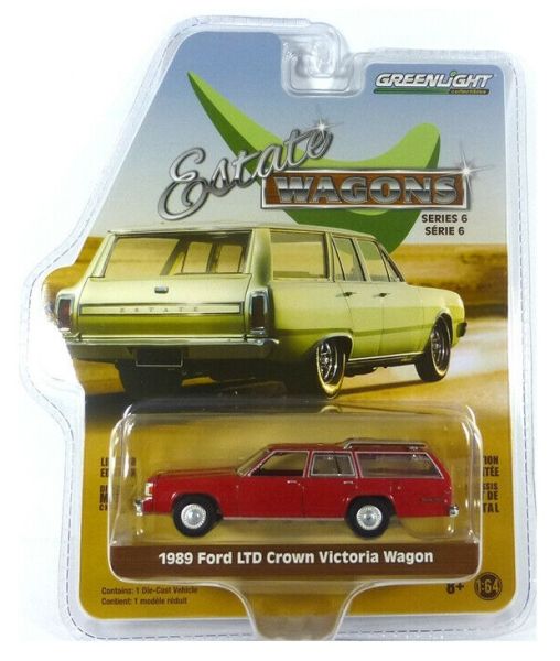 GREEN36010-F - FORD LTD Crown Victoria Wagon 1989 Metallic-Rot - 1