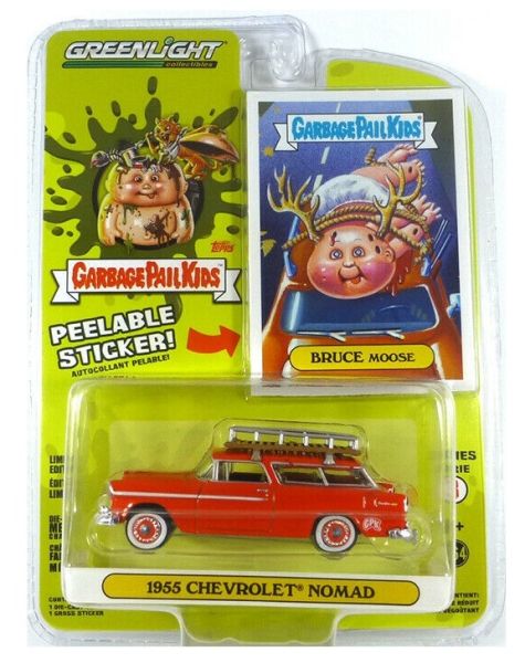 GREEN54050-A - CHEVROLET Nomad Kombi rot 1955 Serie Garbage Pail kids - 1