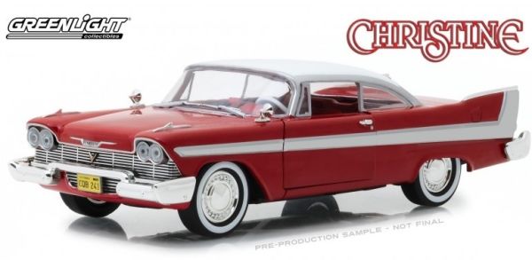 GREEN84071 - PLYMOUTH Fury 1958 rot weißes Dach aus dem Film Christine 1983 - 1