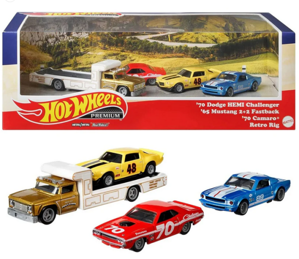 MATGRN83 - Set #5 Going to the races mit DODGE Hemi, MUSTANG, CAMARO und Retro RIG. - 1