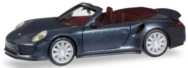 HER038928 - PORSCHE 911 Turbo Cabrio dunkelgrau - 1