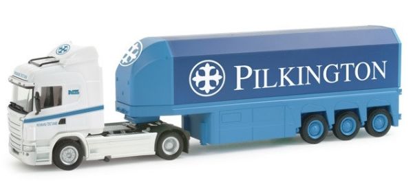 HER156899 - SCANIA R 09 4x2 mit Auflieger Glasträger 3 Achsen - PILKINGTON - 1