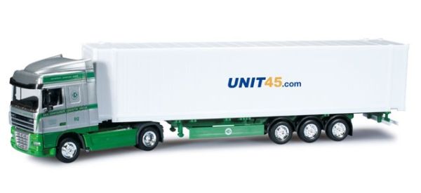 HER302623 - DAF XF 105 SC 4x2 mit Halbcontainer 3 Achsen und Container UNIT45 - EKB CONTAINER - 1