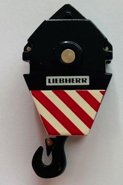 YCC202 - Haken 41 Tonnen 1 Umlenkrolle Schwarz; Rot und Weiß LIEBHERR - 1