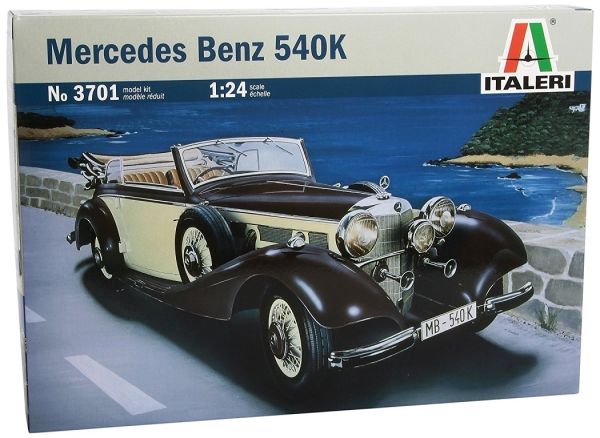ITA3701 - MERCEDES BENZ 540K Cabriolet-Modell zum Zusammenbauen und Lackieren - 1