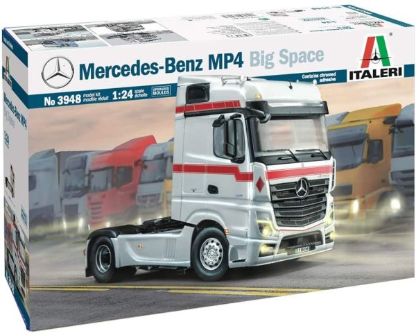 ITA3948 - MERCEDES BENZ Actros MP4 Big Space 4x2 Modell zum Zusammenbauen und Lackieren - 1