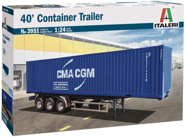 ITA3951 - Modell-Containeranhänger zum Zusammenbauen und Bemalen - 1