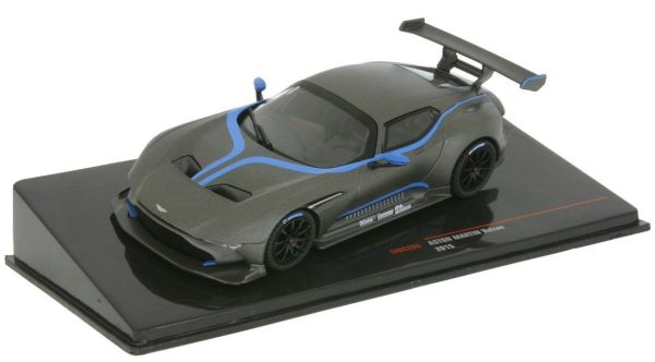 IXOMOC298 - ASTON MARTIN Vulcan 2015 mattgrau mit blauen Streifen - 1