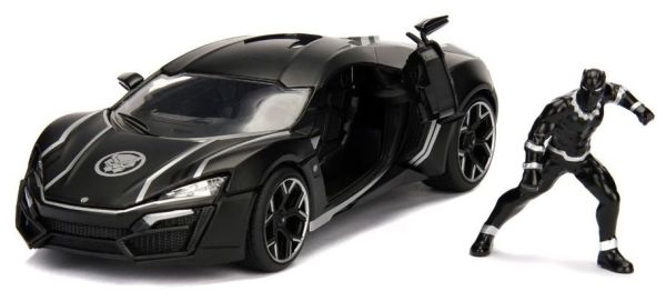 JAD253225004 - LYKAN Black Hypersport Black Panther Marvel Avengers mit Figur enthalten - 1