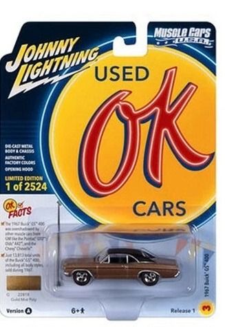 JLMC032A-C - 1967 Buick GS 400 in Gold aus der MUSCLE CARS-Serie 2023 (Blisterverpackung) - 1