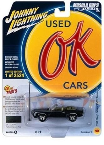 JLMC032A-F - 1969 CHEVROLET Camaro RS/SS Cabrio Grün aus der MUSCLE CARS Serie 2023, Blisterverpackung - 1