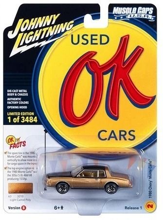 JLMC032B-B - 1980 CHEVROLET Monte Carlo Gold aus der MUSCLE CARS Serie 2023, Blisterverpackung - 1