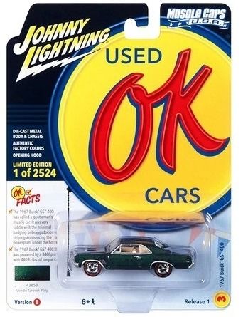JLMC032B-C - 1967 BUICK GS 400 Grün aus der MUSCLE CARS Serie 2023, Blisterverpackung - 1