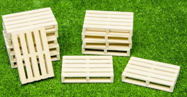 KID610023 - Set mit 6 Miniatur-Holzpaletten - 1