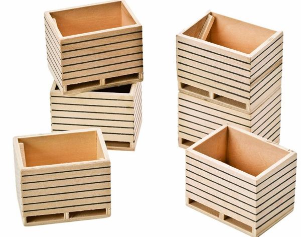 KID610611 - Set mit 6 Miniatur-Pallox aus Holz - 1