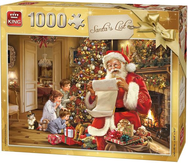 KING05767 - Puzzle 1000 Teile Die Weihnachtsliste - 1