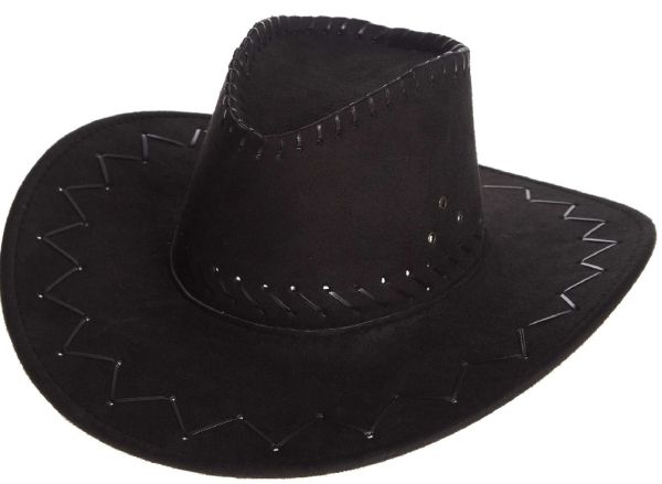 LP00003 - Schwarzer Cowboyhut - 1