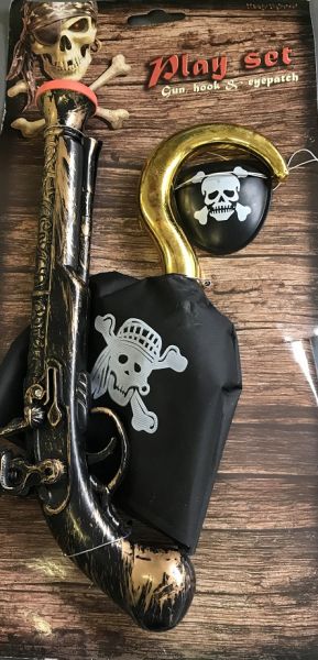 LPE50340 - Freibeuter-Piratenbausatz mit Haken; Gewehr und Zubehör - 1
