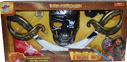 LPE50532 - Piraten-Kit mit Maske; 2 Säbeln und Zubehör - 1