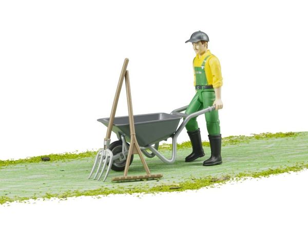 BRU62610 - Bauernfigur mit Zubehör - 1