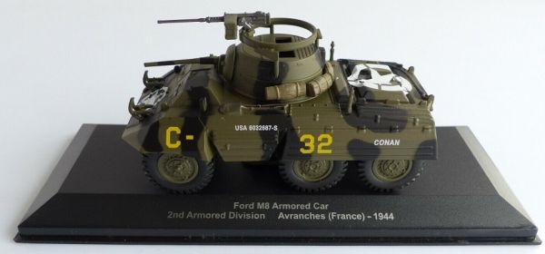 MAGMIVFORDM8 - Leicht gepanzerter FORD M8 Armoured Car 2nd Armored Division Schlacht von Avranche Normandie Frankreich 1944 - 1