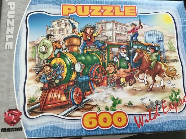 MAX6000501 - Puzzle 600 Teile Lokomotive - 48;5 x 33;5 cm - 1
