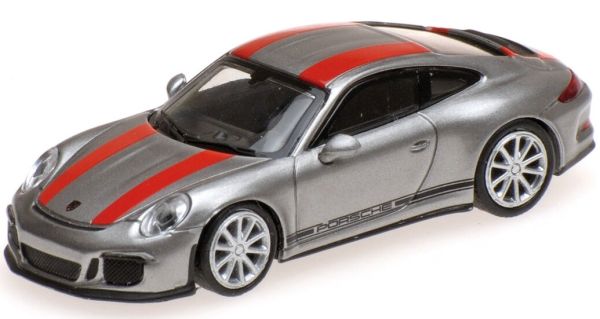 MNC870066221 - PORSCHE 911 R 2016 grau mit roten Streifen - 1