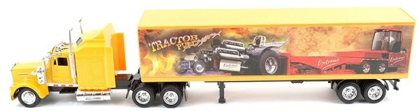 NEW15333 - KENWORTH W900 gelb mit halbachsiger Sattelzugmaschine - 1