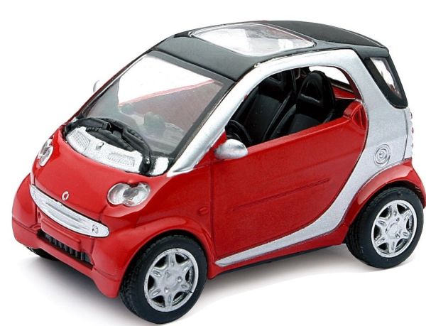 NEW19213E - SMART Fortwo rot mit schwarzem Dach - 1