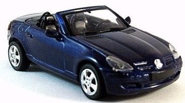 NEW19213J - MERCEDES BENZ SLK 350 Cabriolet blau Metall - 1