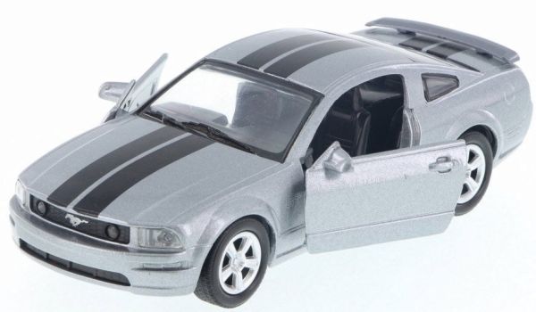NEW50433Y - FORD Mustang grau mit schwarzen Streifen - 1
